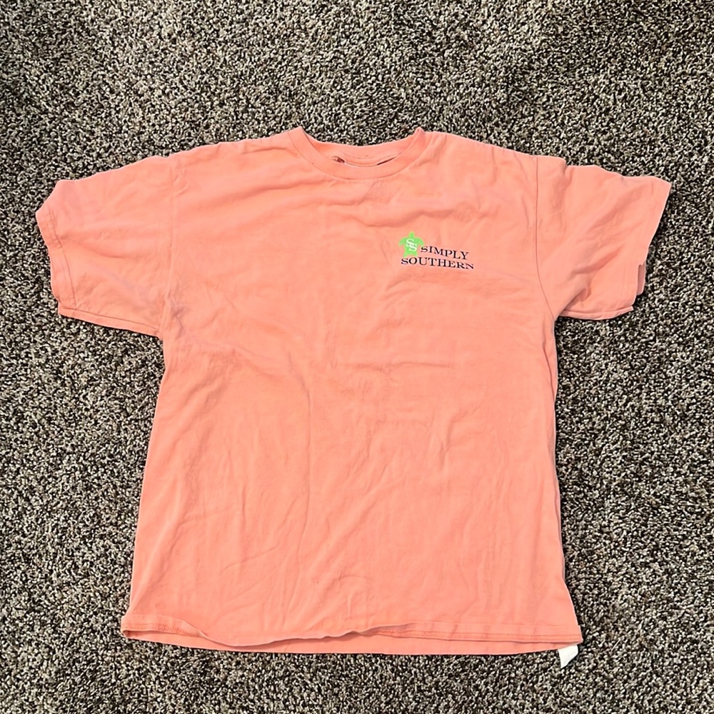 Simply southern “you drive me coconuts” peach t-shirt